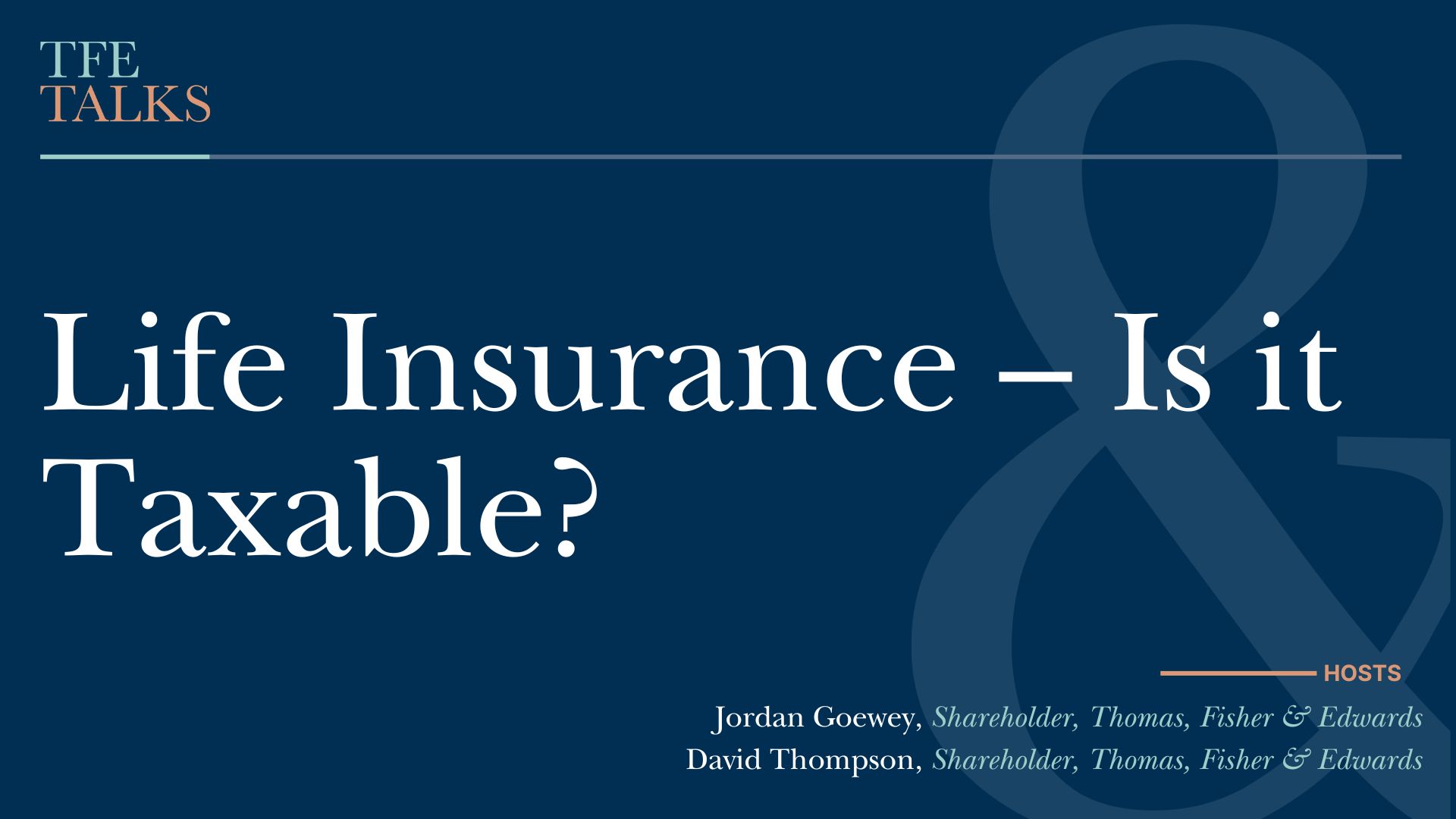 Life Insurance – Is it Taxable?