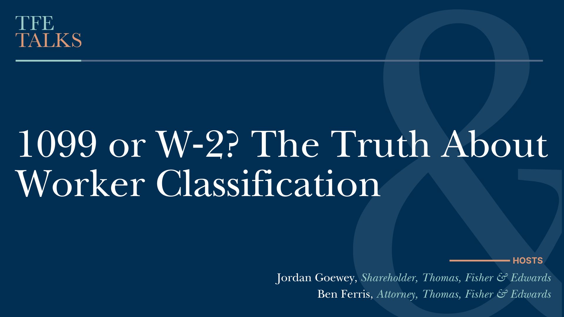 1099 or W‑2? The Truth About Worker Classification